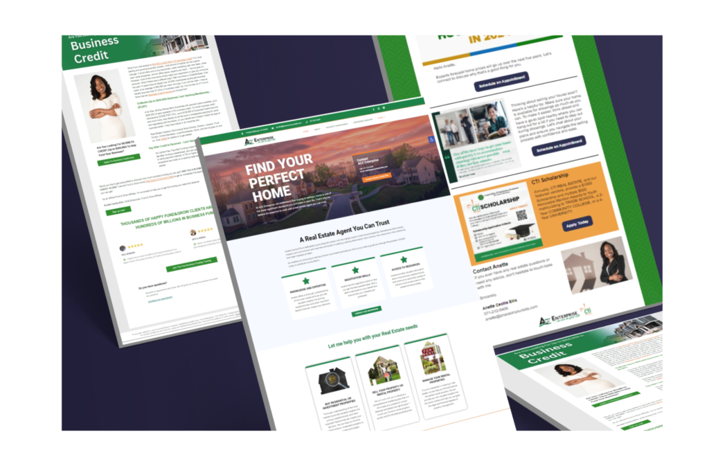 Project: ACE Enterprise website mockups